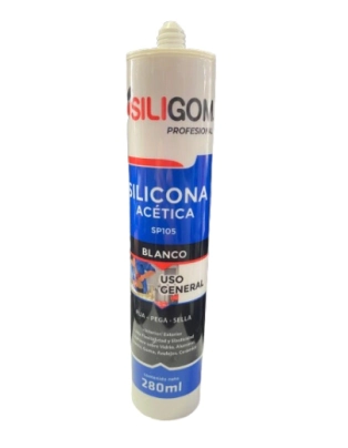 SILIGOM SILICONA ACETICA BLANCO 280ml OFERTA 10%      