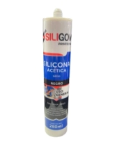 SILIGOM SILICONA ACETICA NEGRO 280ml OFERTA 10%      