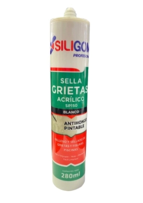 SILIGOM ACRILICO SELLA GRIETAS BLANCO 280ml OFERTA 5%      
