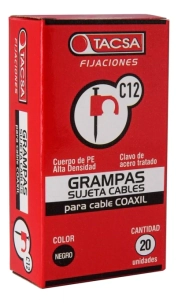 TACSA GRAMPA p/ cable chato N�5 BLANCA (100) OFERTA 10%      