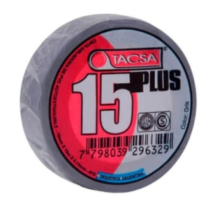 TACSA CINTA aisladora GRIS 19mm x 10 mts (10) OFERTA 15%      