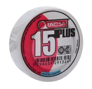 TACSA CINTA aisladora BLANCA 19mm x 20mts (10) OFERTA 15%      
