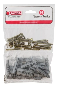 TACSA KIT Tarugo 6mm +tornillo Parker 4x30 40 unid OFERTA 20%      