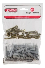 TACSA KIT Tarugo 6mm +tornillo Parker 4x30 40 unid OFERTA 20%      