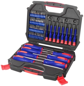 Juego 56p Destornilladores / Puntas Caja Pl�stica OFERTA 10%      