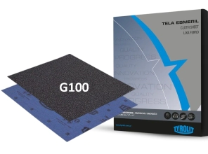 HOJA LIJA TELA ESMERIL 230mmx280mm #100 OFERTA 7%      