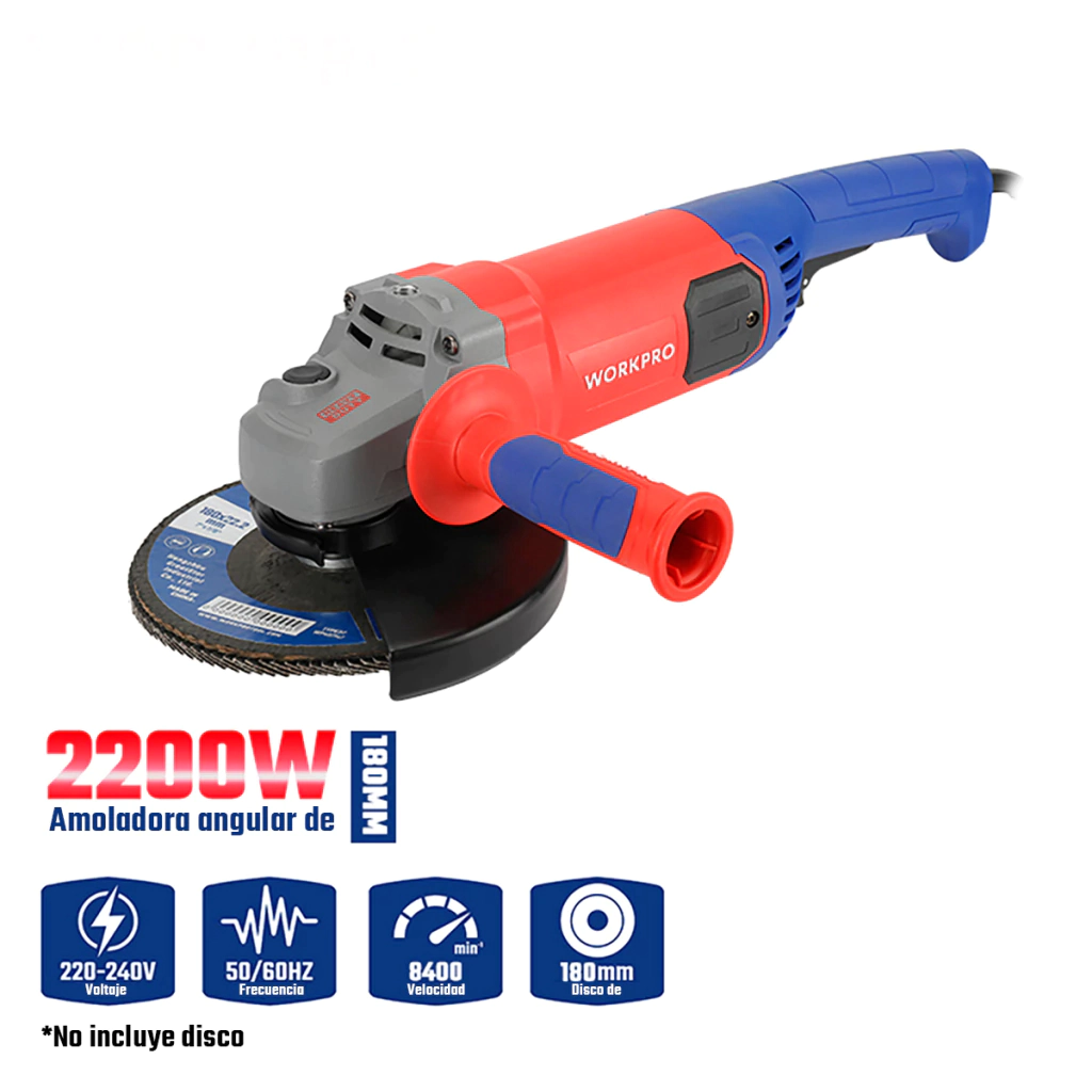 Amoladora angular 2200W 180mm        